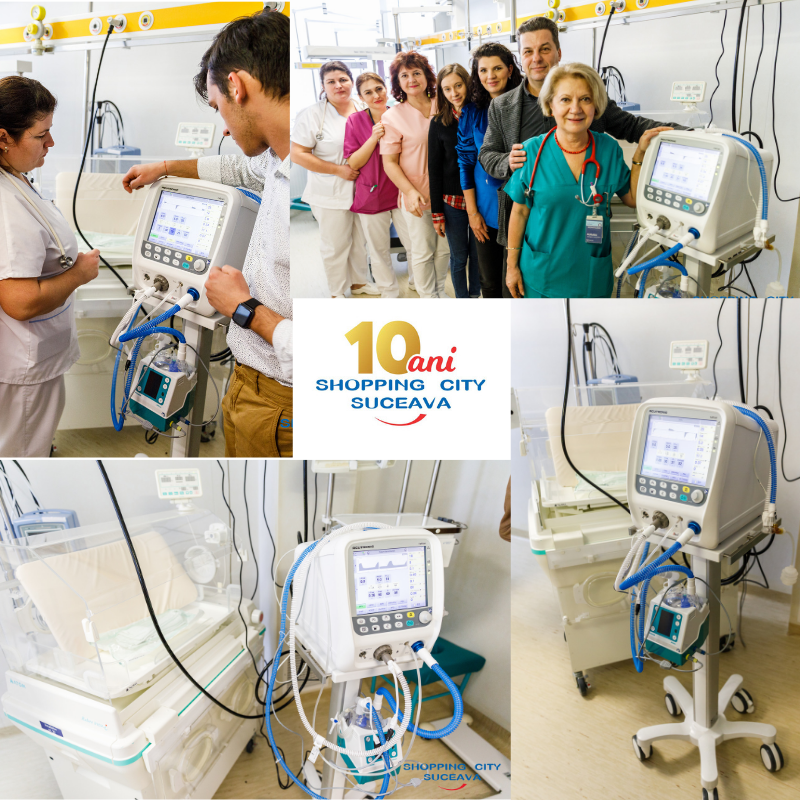 Shopping City Suceava a donat un ventilator de suport respirator Spitalului Județean Suceava!
