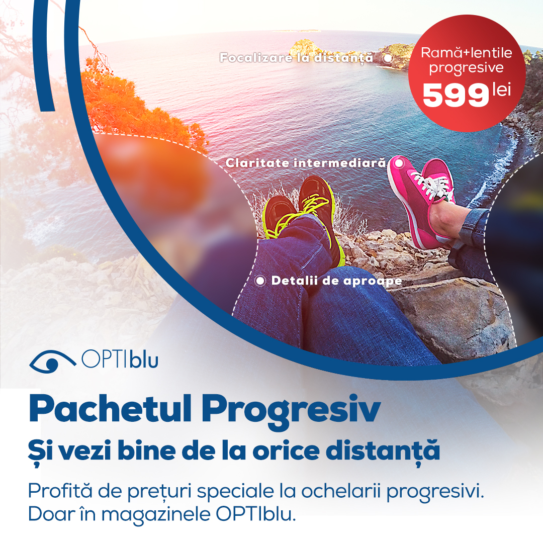 Oferta Speciala la Optiblu -> Ochelari de vedere cu lentile progresive 599 lei