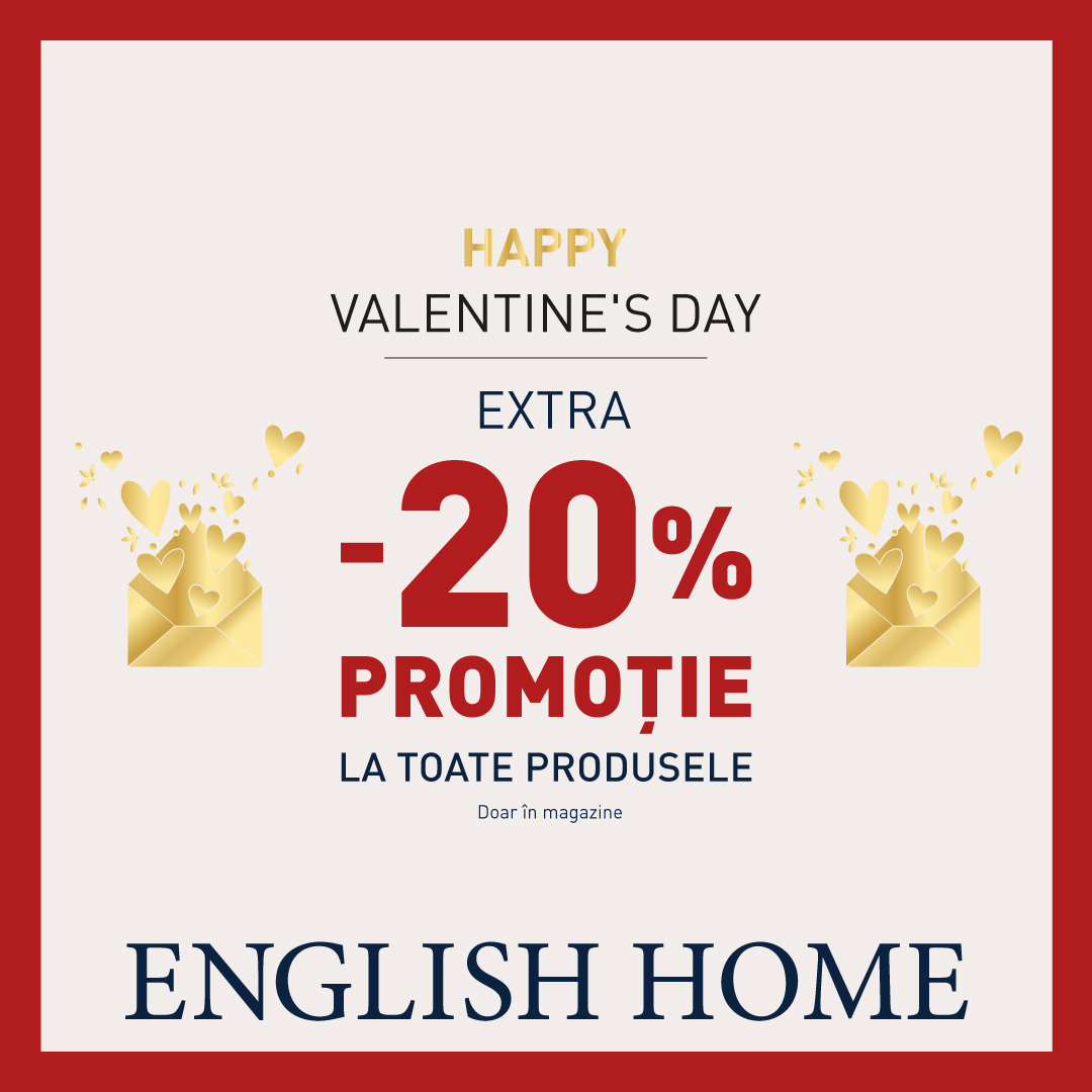 Promoții de Valentine’s Day la English Home!