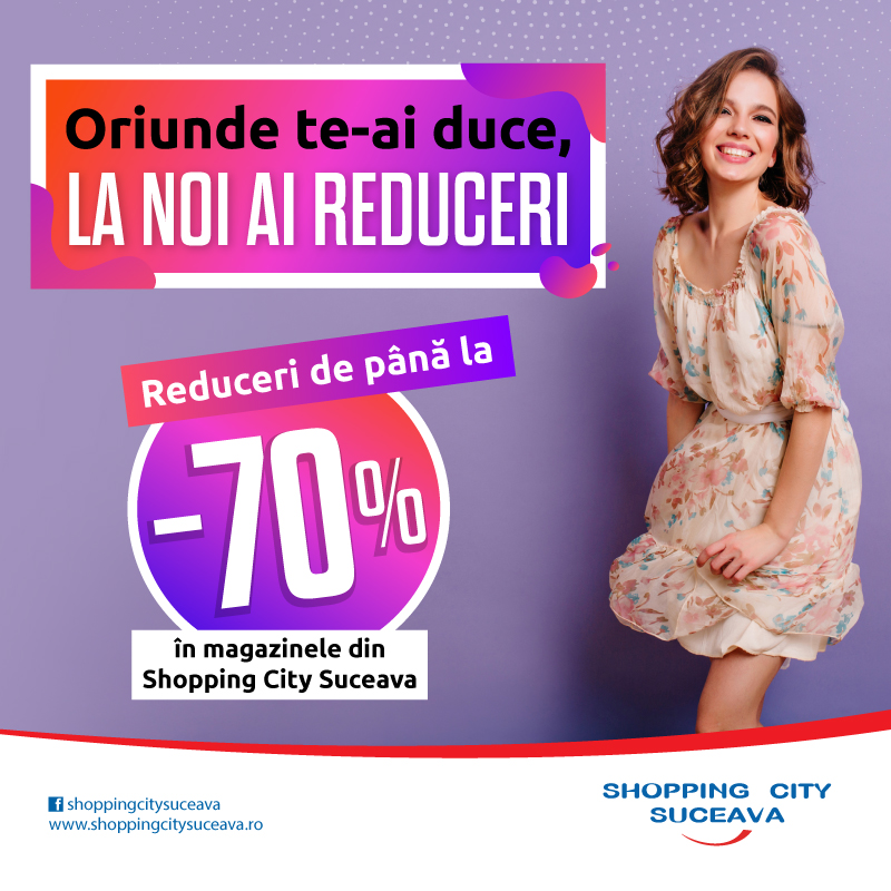 Reduceri de vară la Shopping City Suceava