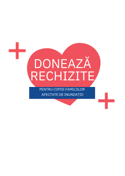 FII SOLIDAR! DONEAZĂ RECHIZITE pentru copiii familiilor afectate de inundații