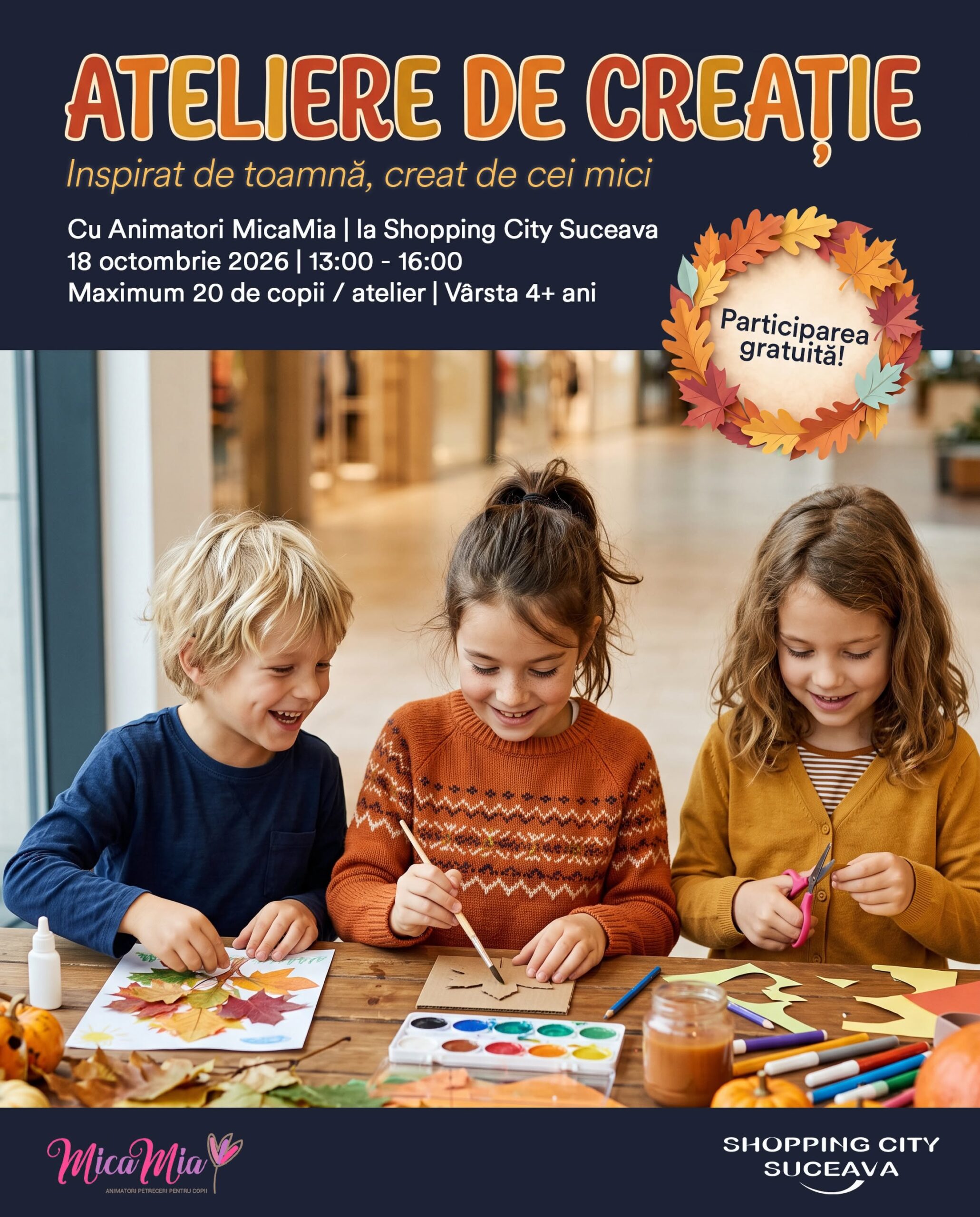 Toamna prinde culoare la Shopping City Suceava!