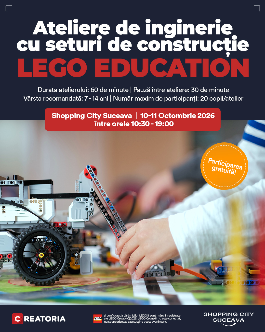 Ateliere de inginerie cu seturi de construcție LEGO® Education