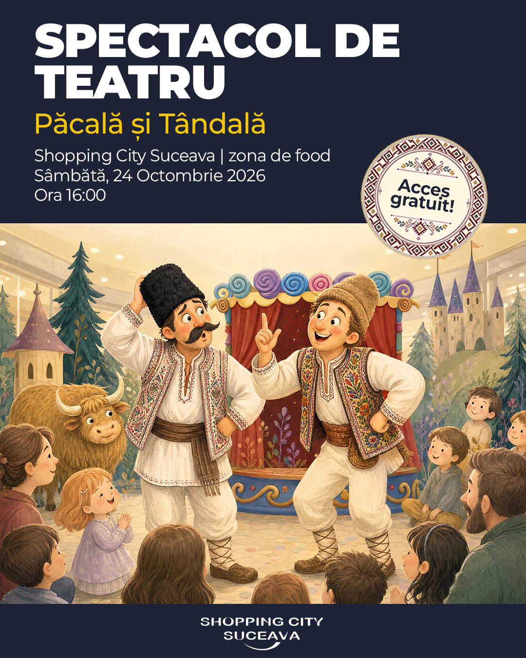 Păcală și Tândală – Spectacol de teatru